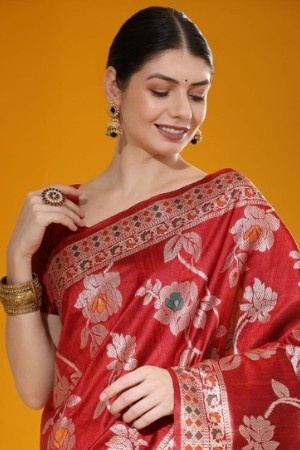 Buy Tussar Silk sarees at Heer Fashion in wholesale price