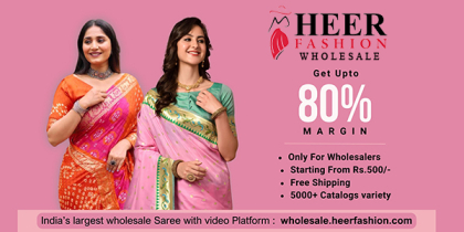 Get Up to 80% margin in Heer Fashion Wholesale.