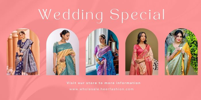 Buy a Premium wedding wear saree for wholesale prices.